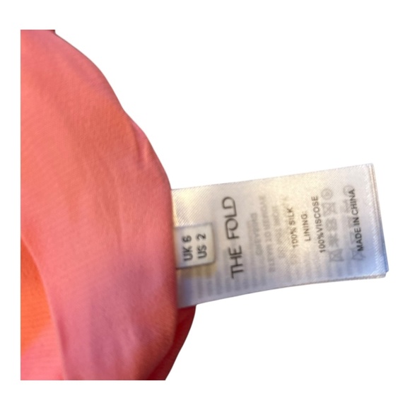 The FOLD of London Pink Silk Floral Maxi Dress Women's Size 2 XS - Picture 5 of 7